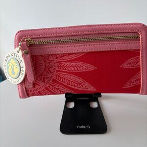 NWT Spartina 449 Palmetto Frond Snap Wallet